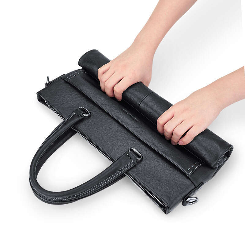 Luxury bag Briefcase Genuine Leather Business Casual Crossbody Cowhide Bag Handbag Men s Style