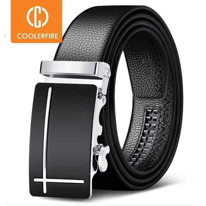 Men Belts Automatic Buckle Belt Genune Leather High Quality Belts For Men Leather Strap Casual Buises for Jeans W251018