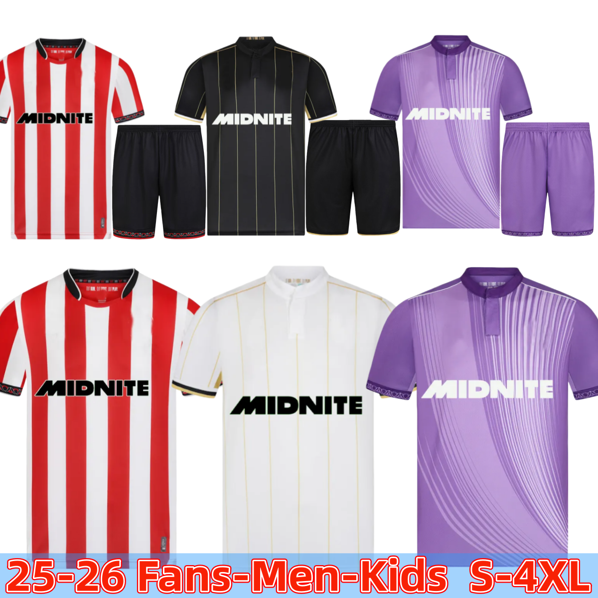 25 26 3XL 4XL uniteds soccer men kids uniforms shirts 2025 2026 football jerseys sheffield unitedfootball kit