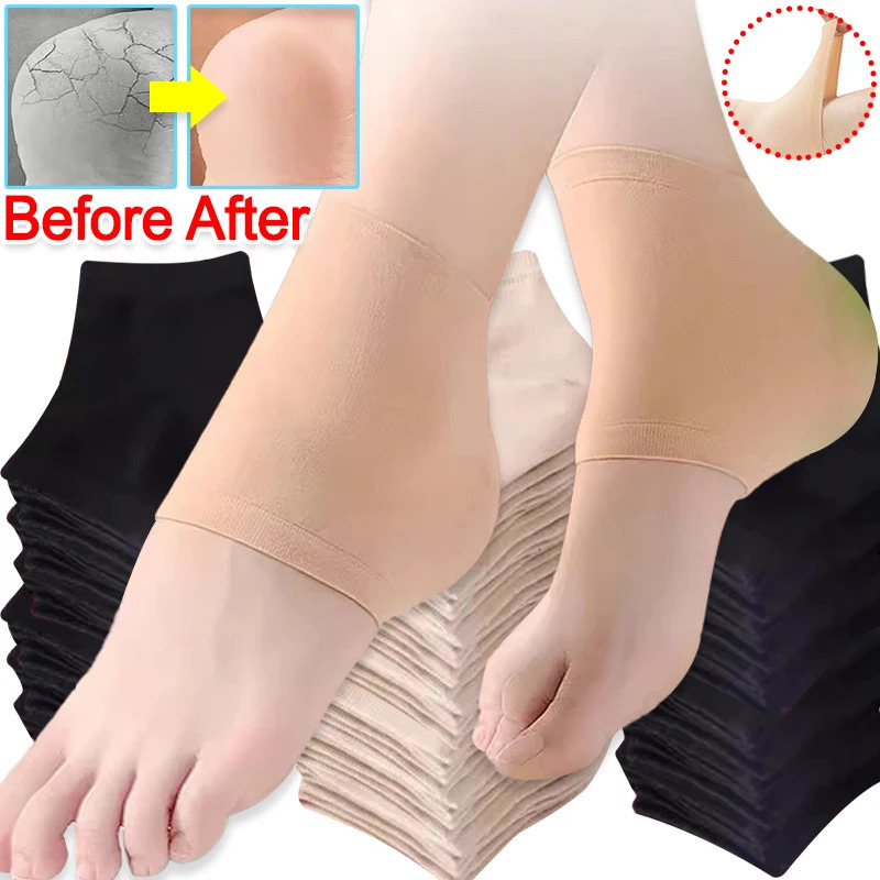 Crack Resistant Heel Pad Foot Sole Protection Cover Preventing Plantar Fasciitis Half Shoe Pad Achilles Tendon Heel Protector 251013