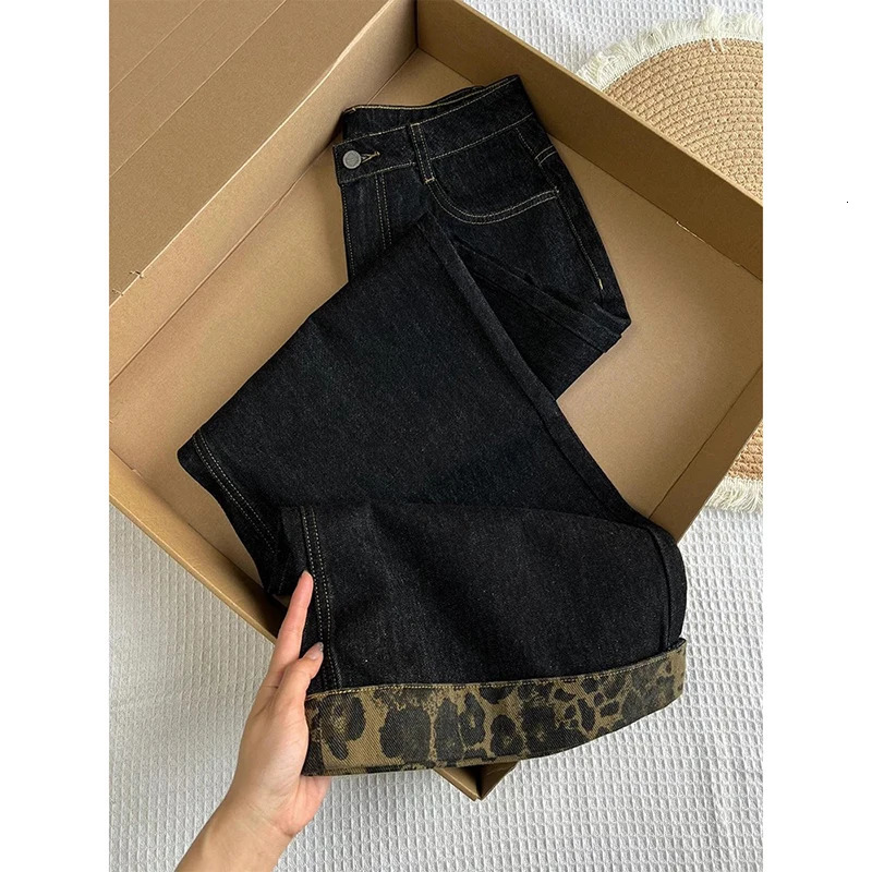 Streetwear Women Jeans Bottoms Pantalon Femme High Waist Vintage Straight Y2k Wide Leg Pants Casual Chic Denim Trousers 251015