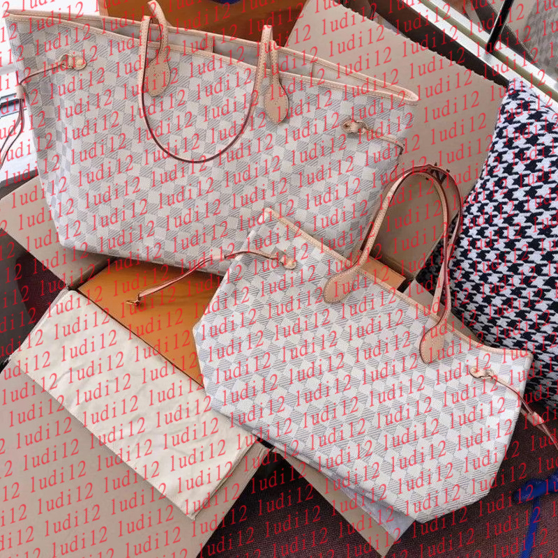 35CM Double Up Bag neverfulltote Designer Bag shopping bag Womens crossbody shoulder bag leather mirror quality handbag Luxury bag 2PCs Tote travel Purse