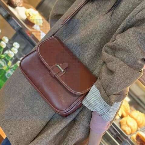 Genuine Leather for Women 2025 New Fashion Designer Bags High-end Small Square Commuter Shoulder Casual Women's Crossbody Bag