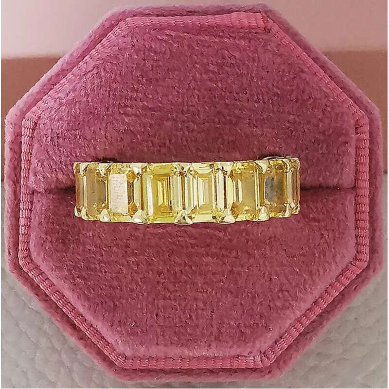 Rulalei Drop Ship Wedding Rings Ins Top Sell Simple Fashion Jewelry Sterling Sier Oval Cut 5A Cubic Zircon Eternity CZ Dia Pary Women Finger Ring Gift