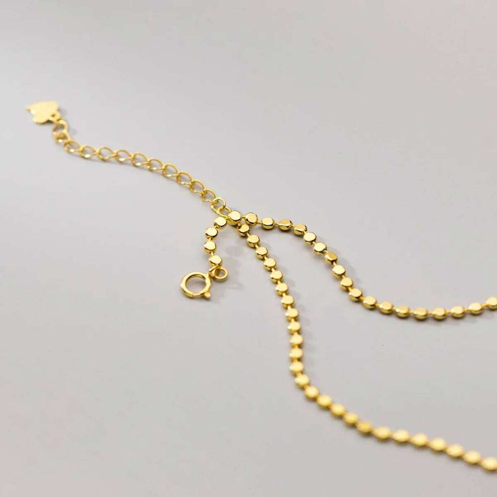 S Sterling Sier Simple Temperament Net Red All-Match Necklace Female Gold Retro Short Clavicle Chain Wholesale