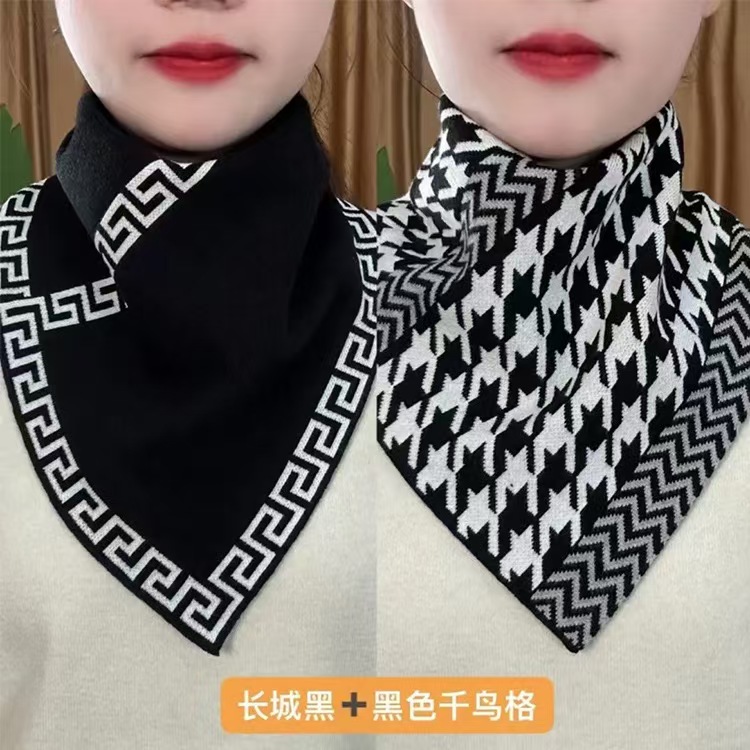 6PCStylish Unisex Thermal Neck Scarf - Perfect Fall/Winter Companion Scarf Neck Warmer Thermal Polar Fleece Windproof For