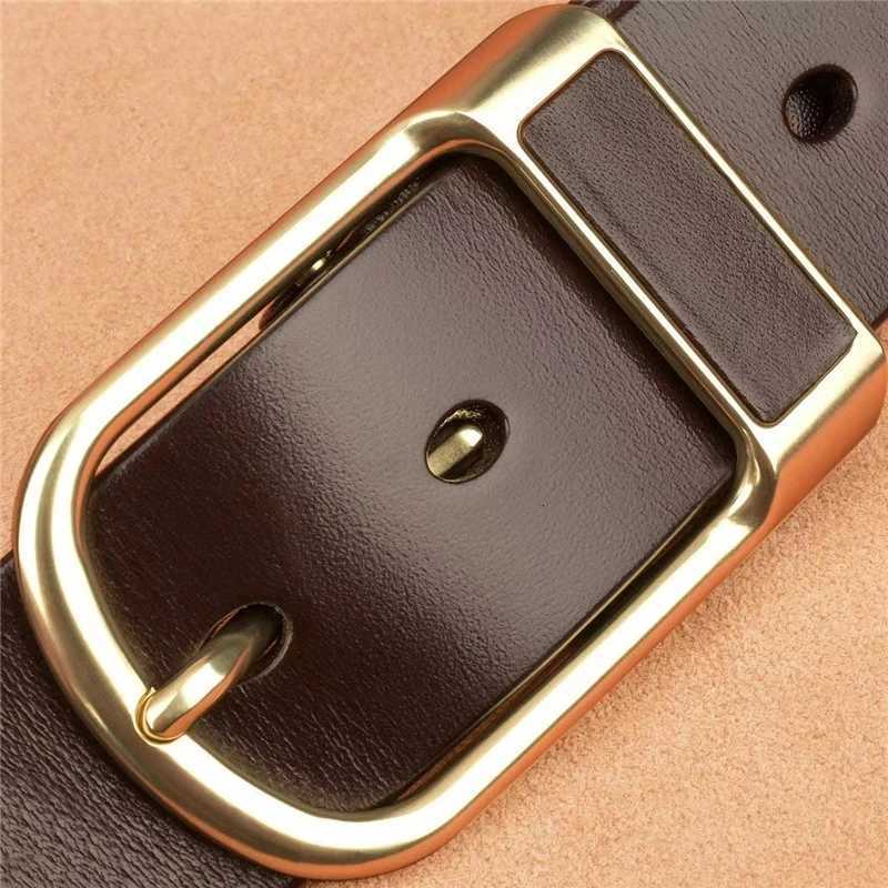 Genuine Leather For Mens High Quality Buckle Jeans Cowskin Casual Belts Business Cowboy Waistband Male Fashion Designer 2022New W251018