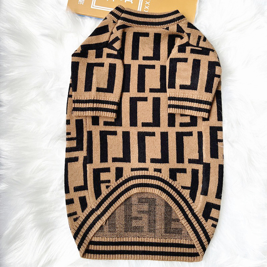 2025 new Desiner Clothes Knit Bi Sweater with Classic Letter Pattern Pet Turtleneck Sweatshirt for Extra Dos Lare Size Do Cold Weat