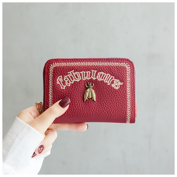 Luxury Brand Designer Bag High-End Little Bee Women's Card Holder Multi-Functional Large Capacity ID Card Clip Ins Small Exquisite Bank Card Hold