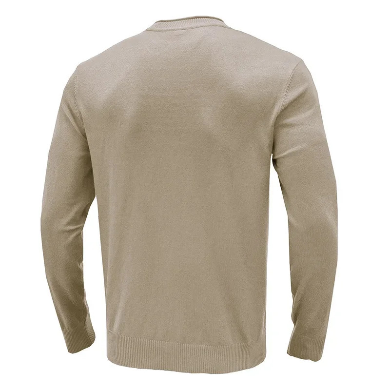 Mens Clothing Spring And Autumn Pullovers Solid Color Thin Sweater Men Simple Style Oneck Male Clothes Underwear 251015