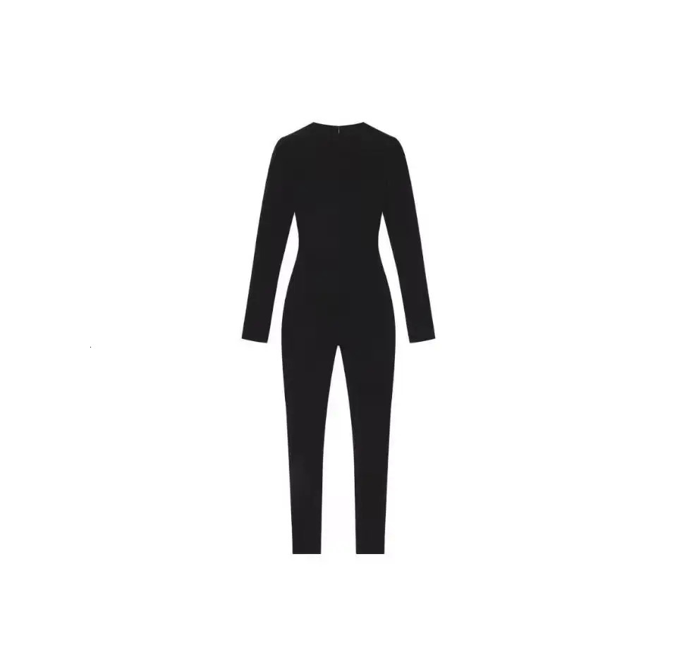 KHY Kylies long sleeved long pants shaping jumpsuit slim series round neck ski suit base for women 251016