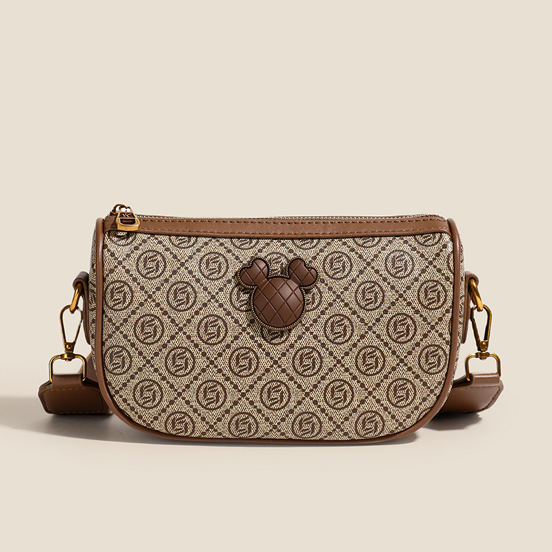 Luxury Brand Designer Bag High-End Printed Bag For Women Summer 2024 New Fashion Versatile Wide Shoulder Strap Ladies Single Shoulder Crossbody Bag