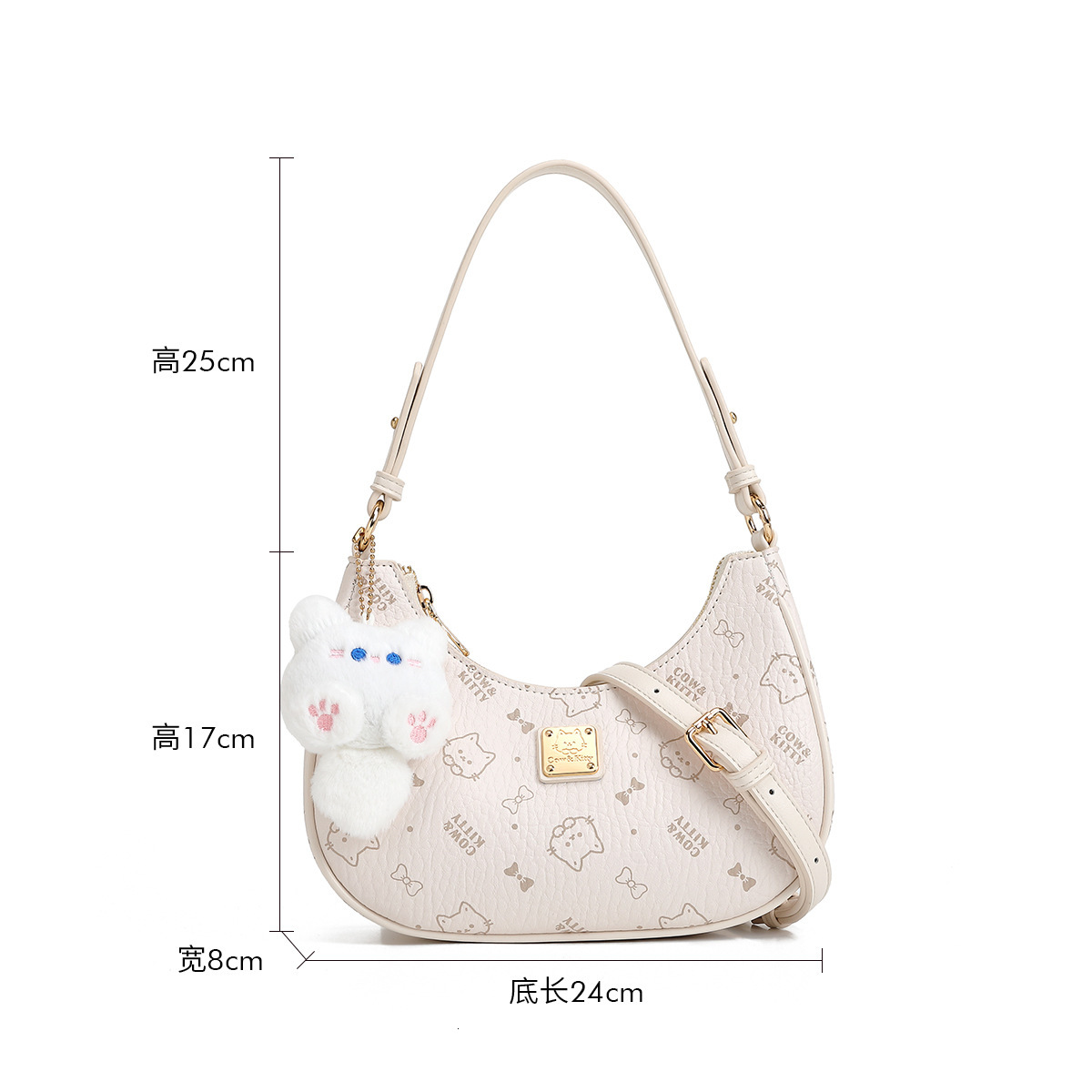 New Classic Designer Printed Shoulder Bag Handheld Shoulder Bag Cute Underarm Bag Women's Street Fashion Hot Selling Trendy Shoulder Bag