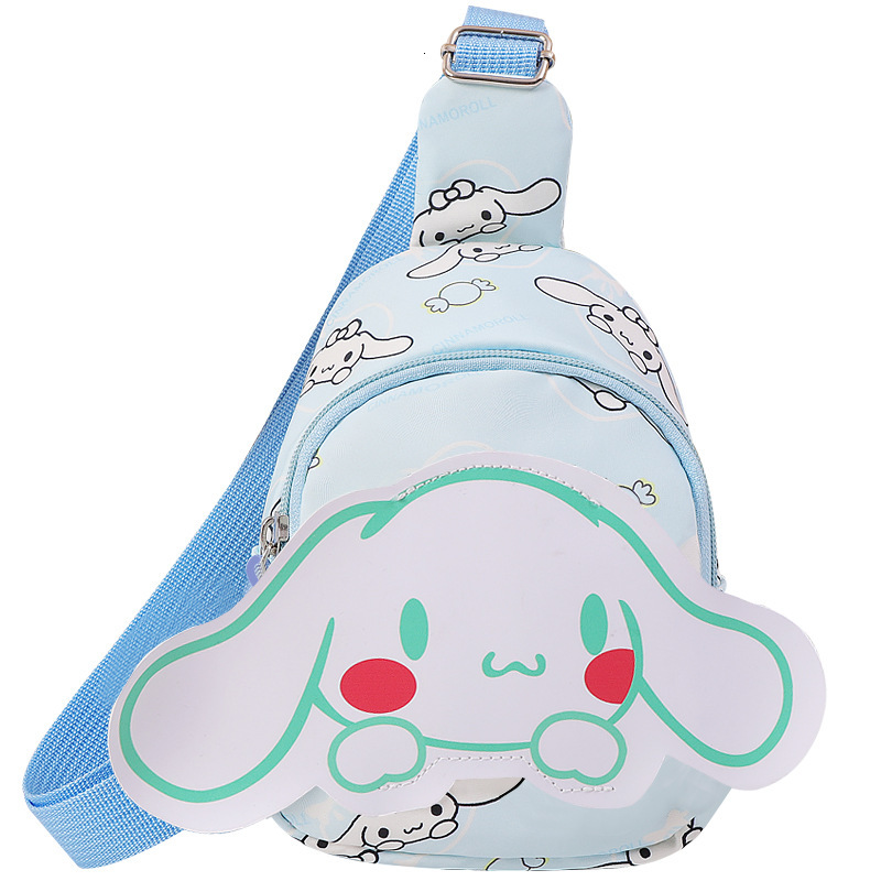 New designer children's spring outdoor travel coin wallet, men's and women's chest bags, cartoon cute princess lightweight accessories 