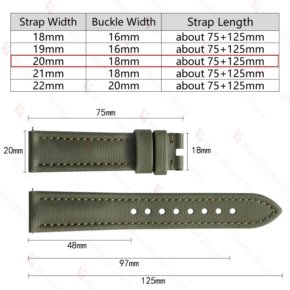 For Omega for Seiko Business Sailcloth Watch Strap 181922mm Butterfly Buckle Waterproof MenWomen Quick Release Watchband 251016