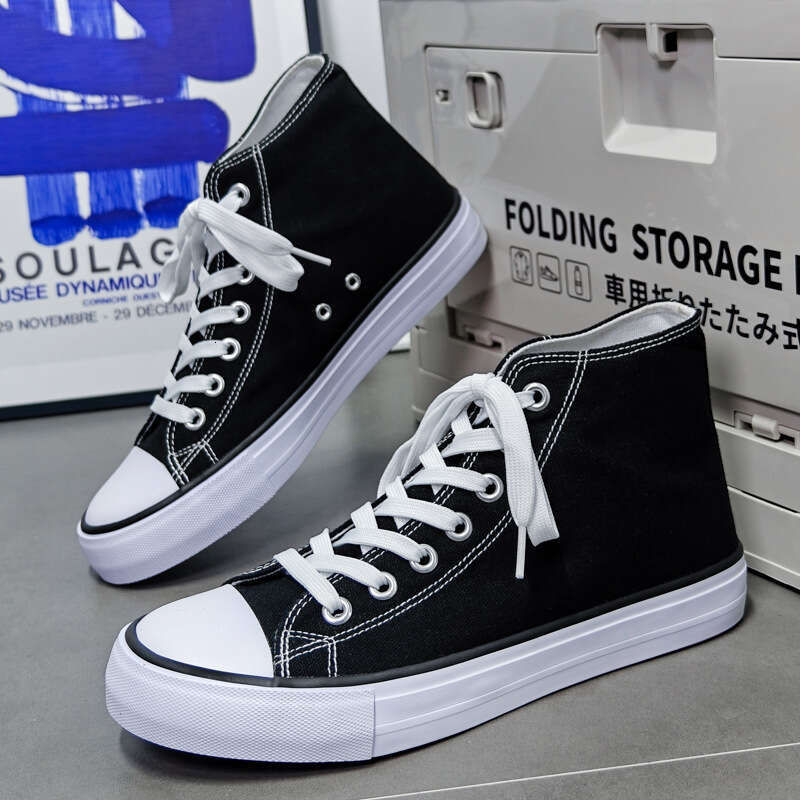 Douchuan Summer New DIY High-Top new Couple Canvas Men's Breathable Student Shoes