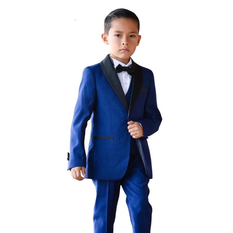 Formal Boy Suits for Wedding Dinner Royal Blue Little Children Groomsmen Kids Tuxedo for Party Evening Jacket Pants 316 Years 251017