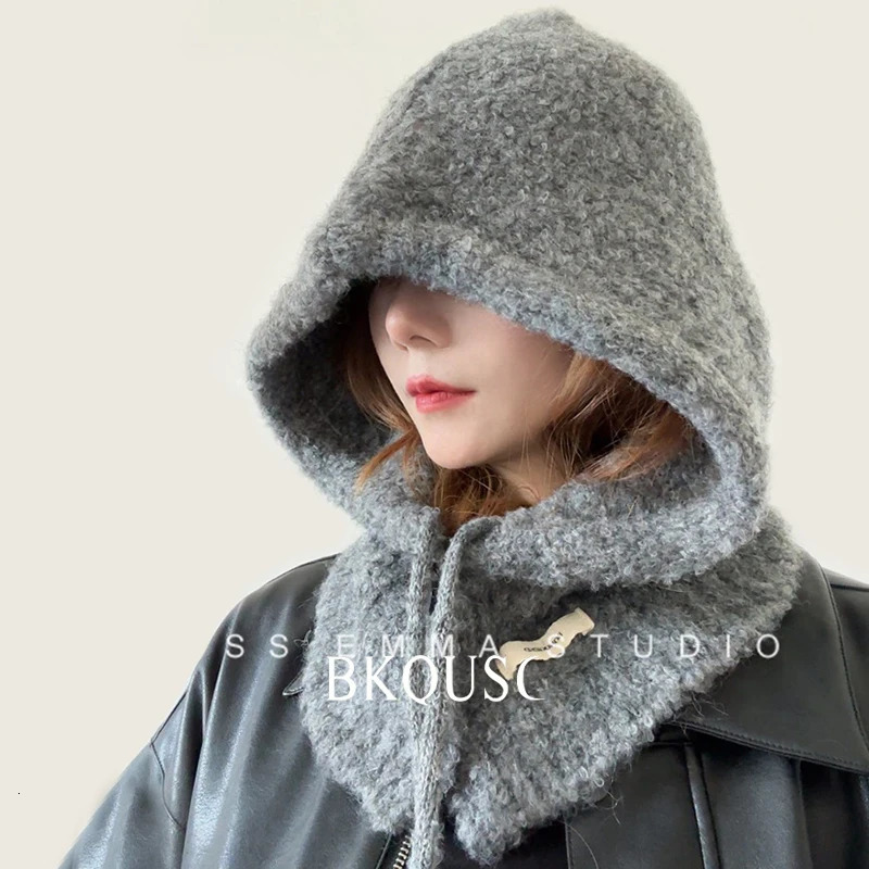 Winter Warm Ear Protection Balaclava Hats Female Fashion Little Snowman Knitted Pullover Hat Stylish Womens Beanies Caps 251014