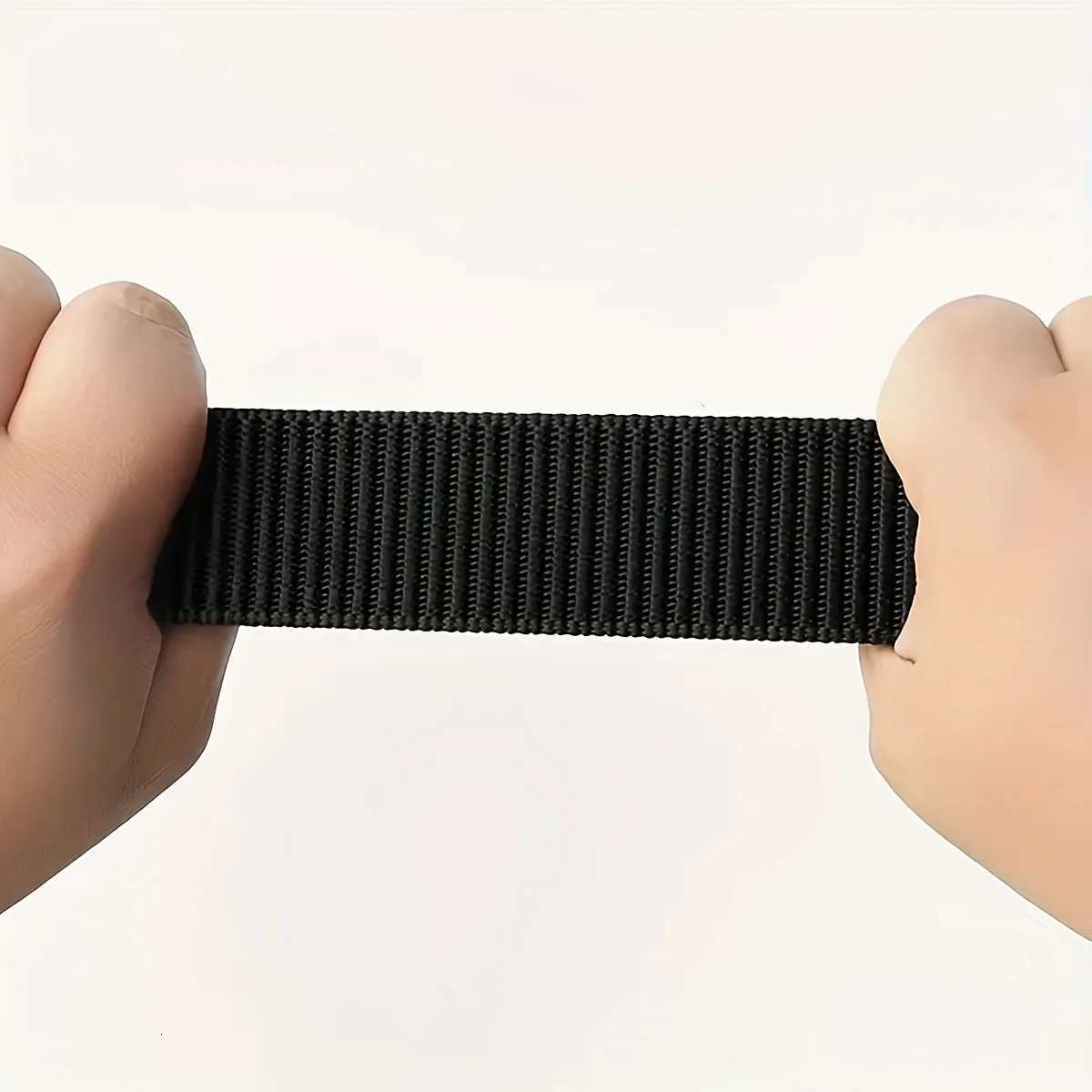 1pc Mens Automatic Buckle Belt Sporty Black Canvas Belt with Embossed Outdoor Gym Training Durable Adjustable Waistband W251018