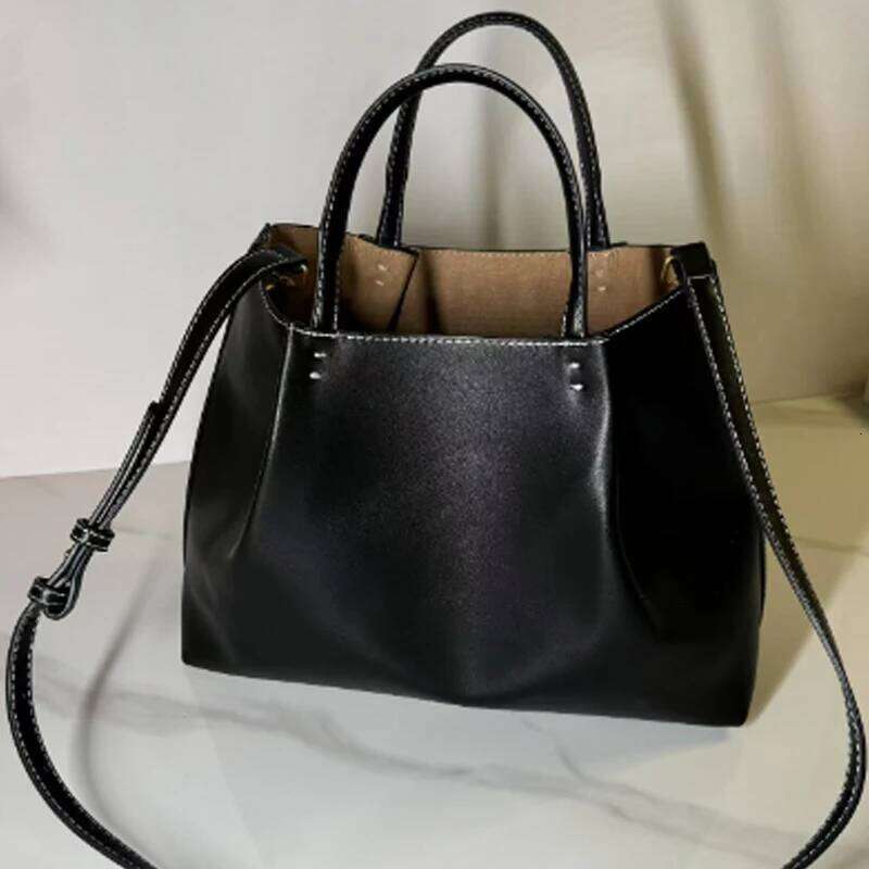 Fashion Ruched Handbags Designer PU Leather Shoulder High Quality Crossbody Bags Women Bucket Bag Female