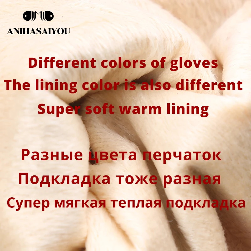 fashion products winter leather gloves short leather gloves women Wrist tightening winter leather gloves women 251015
