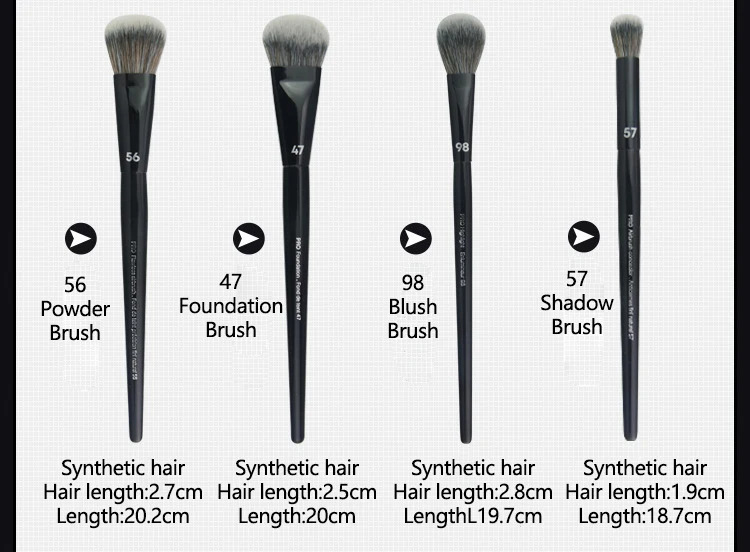 51626pcsset Black Powder Makeup Brushes Angled Sculpting Foundation Face essential cosmetic tools Eyeshadow Eye Make Up Brush 251015