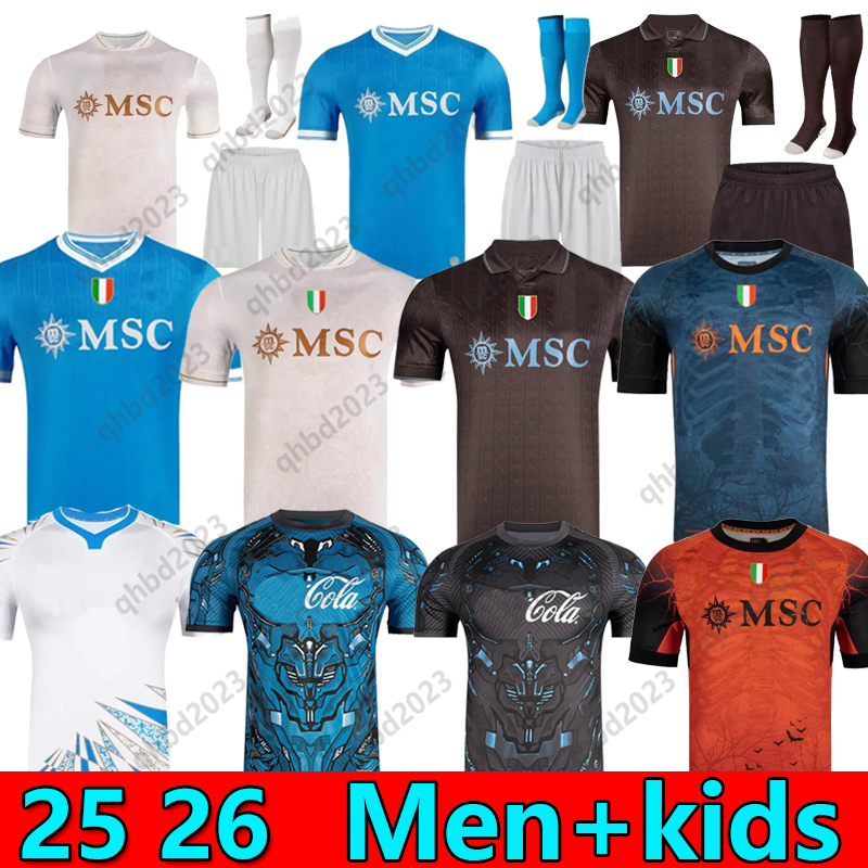 S-4XL 25 26 NAPOlIS DE BRUYNE PARTENOPE soccer jerseys Maglia Naples ZIELINSKI McTominay OLIVERA KIDS Maillots FOOTBALL SHIRT OSIMHEN FABIAN LOZANO SSC LUKAKU 66666