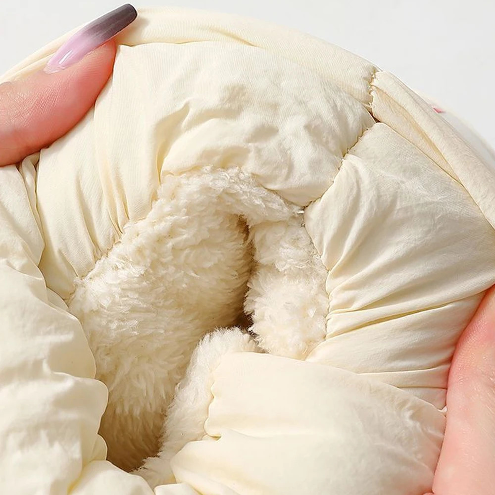 ZHIDA Fur Snow Boots For Women Winter Thick Platform Ankle Boots Shoes Waterproof Mens Classic Plush Warm Boots Cotton Shoes 251014