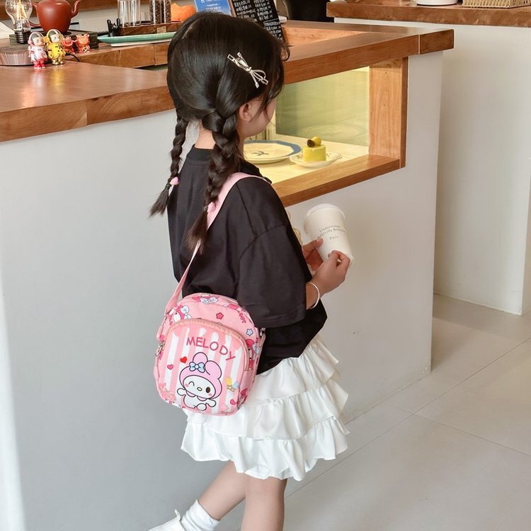 New cute cartoon girl children's bag coin wallet phone holder designer fashionable little girl shoulder bag crossbody bag