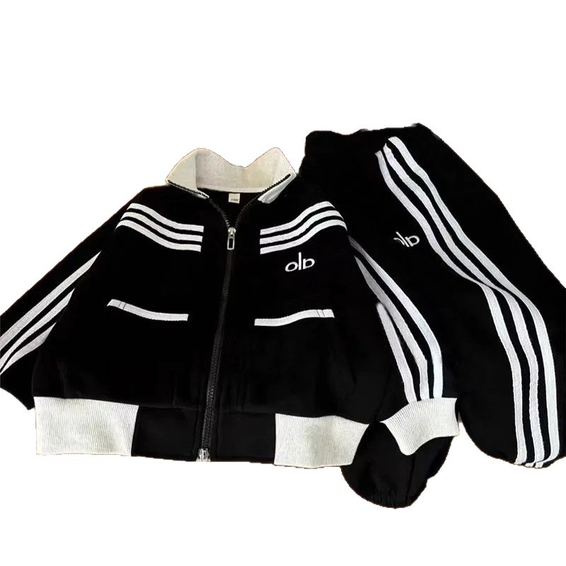 Luxury Kids Clothing 2025 Trendy Striped Kids Set, Fashion Sportswear for Big Kids & Youth, Boys Girls Autumn Casual Outfit