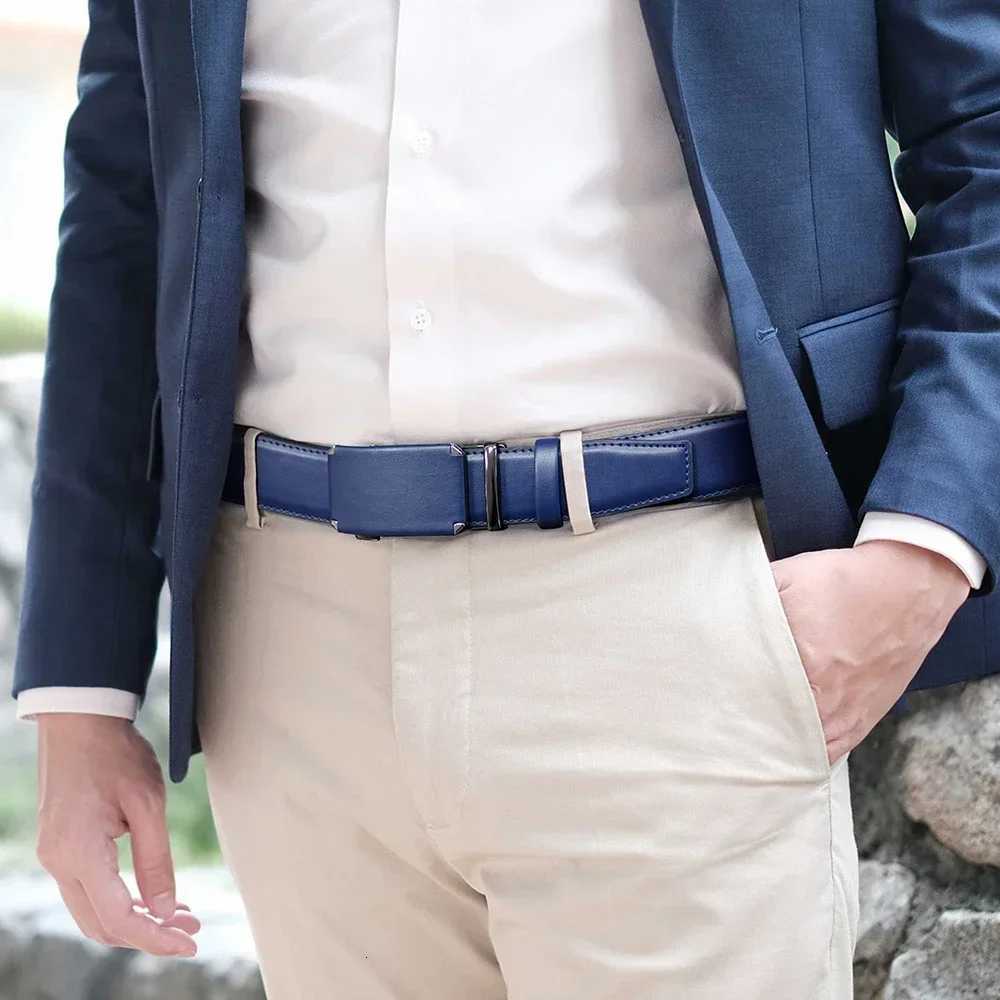 Men Belt Metal Automatic Buckle Genuine Leather Belt Top Quality Mens Belt Luxury Designer Leather Belts for Men Male Belts W251018
