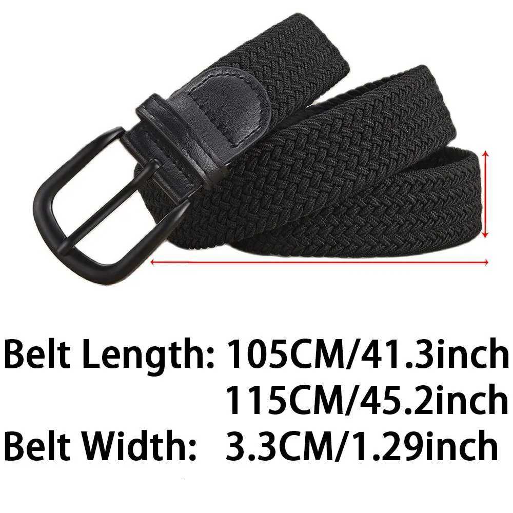 Mens Belt Casual Woven Elastic Belt Outdoor Sports Womens Belt No Need for Punching Climbing Work Belt For Men Women Fashion W251018