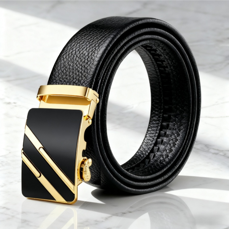 Chic Unisex Elegant Leather Straps With Smart Fastening System: A Versatile Grooming Item Suitable As An Impressive Father's Day Offering