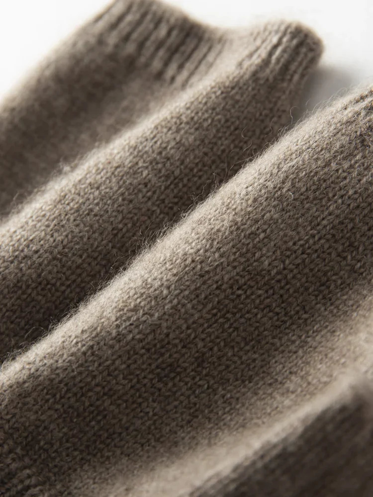 2024 Winter Women 100 Cashmere Mitts 15cm Knitted Fingerless Gloves Y2k Thermal Gloves Semi Finger Lengthen Mittens Arm Warmers 251015