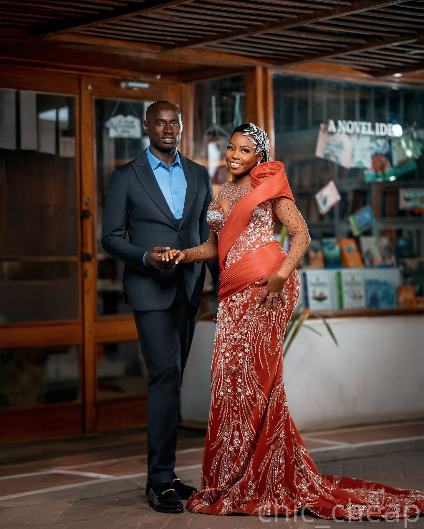 Burnt Orange Mermaid Prom Dresses 2025 Beaded Crystals Sheer Neck Evening Formal Party Second Birthday Engagement Gowns Plus Size Dress For Special Oc