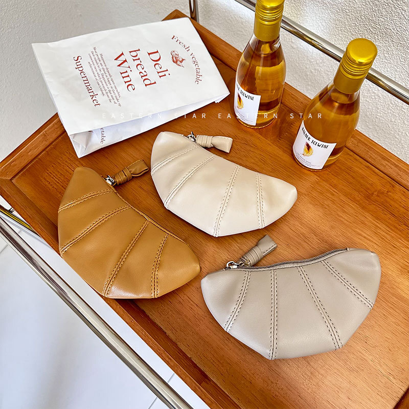 Luxury Brand Designer Bag Korean Version Ins Croissant Bag Niche Texture Croissant Bag Dumpling Bag Large Capacity Coin Purse Female Casual Solid Colo