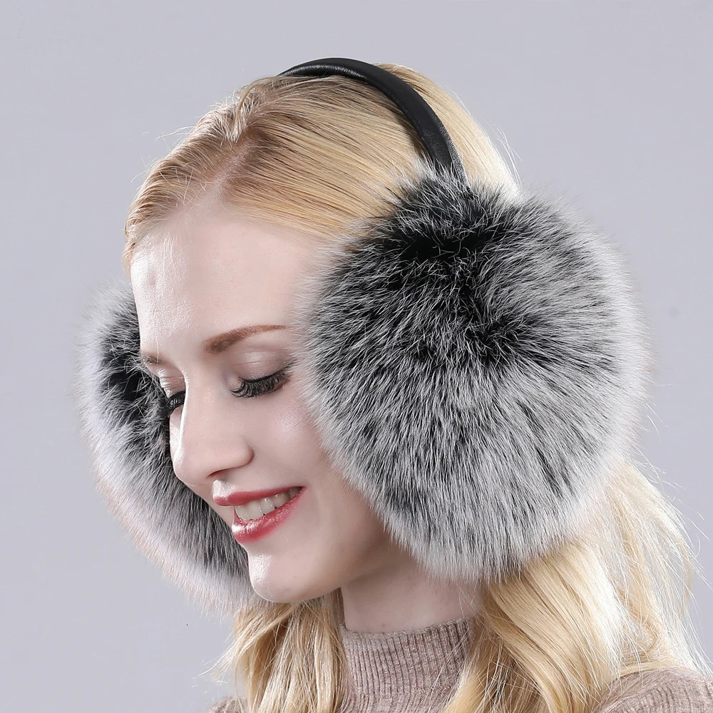 Fox Raccoon Fur Hang Ear Cover Warm Winter Earmuffs Headwear Ear Muffs Earmuffs Cold Ear Warmer Ear Protection Headband 251014