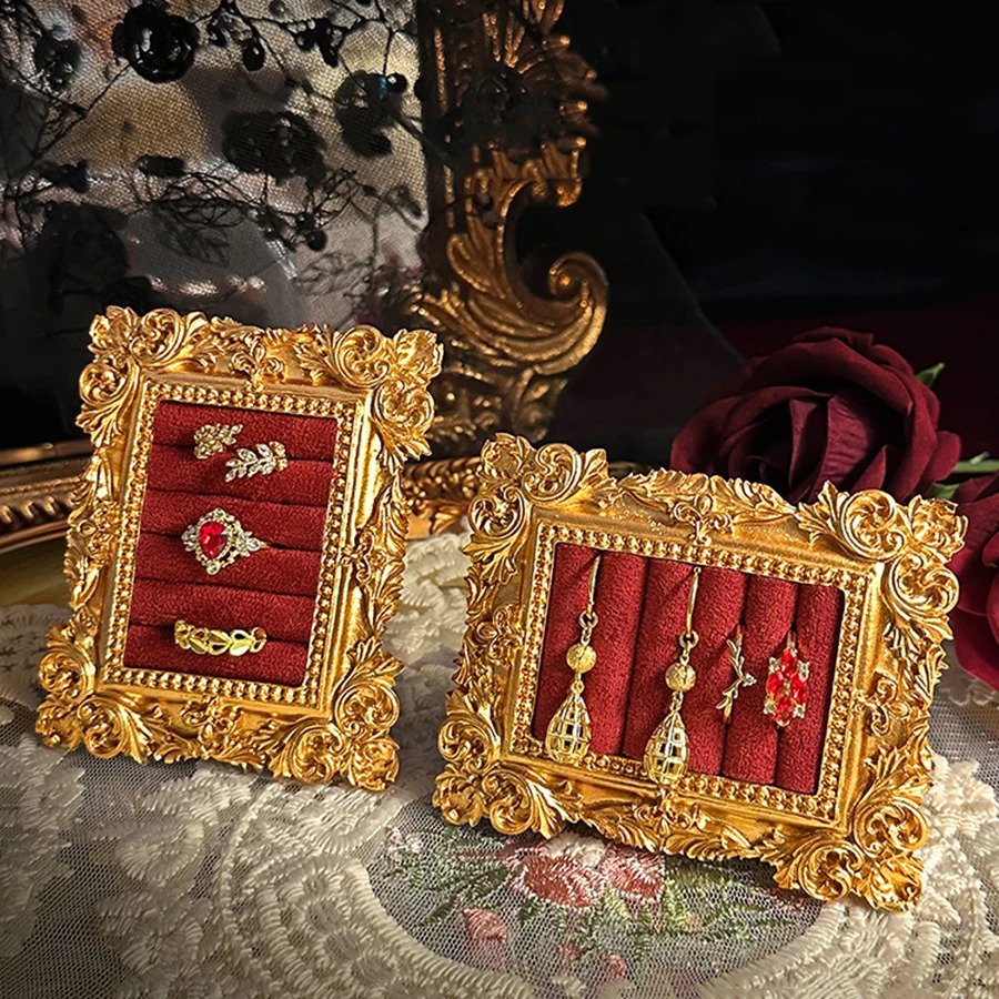 Jewelry Display Stand Vintage Po Frame Ring Tray Jewelry Store Storage Booth Display Pography Display Item Prop 251016
