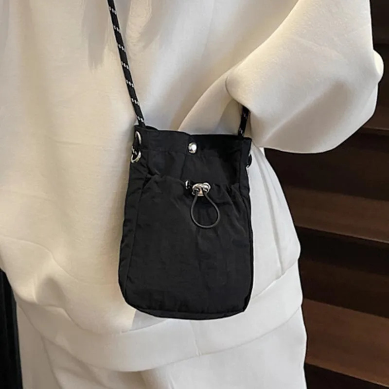 Nylon Crossbody Bag Soft Mini Phone Wallet Multifunctional Square Shoulder Bag Crossbody Purse Canvas Purse Messenger Bag 251014