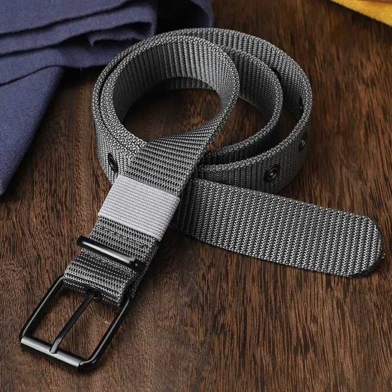 Mens Nylon Belt Porous Canvas Pin Buckle Belt Outdoor Sports Belt Womens Trendy Belt With Jeans Belt For Men Women W251018