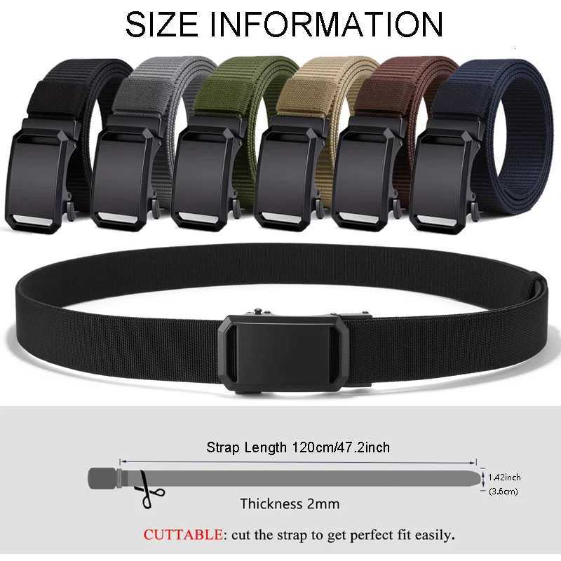 Newest Automatic Buckle Belt Canvas Tactical Waist Belt v Durable Casual Outdoor Hunting Adventures Training Pants Belt For Mens W251018