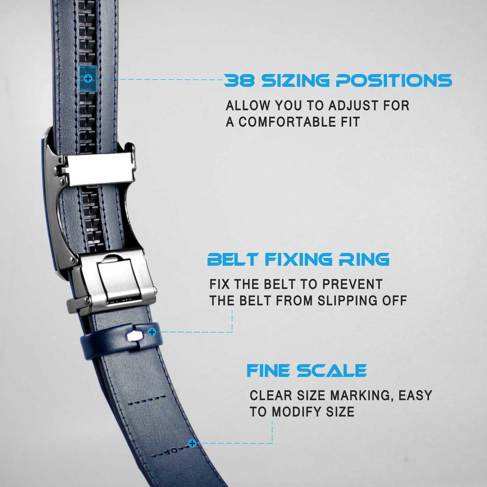 Men Belt Metal Automatic Buckle Genuine Leather Belt Top Quality Mens Belt Luxury Designer Leather Belts for Men Male Belts W251018