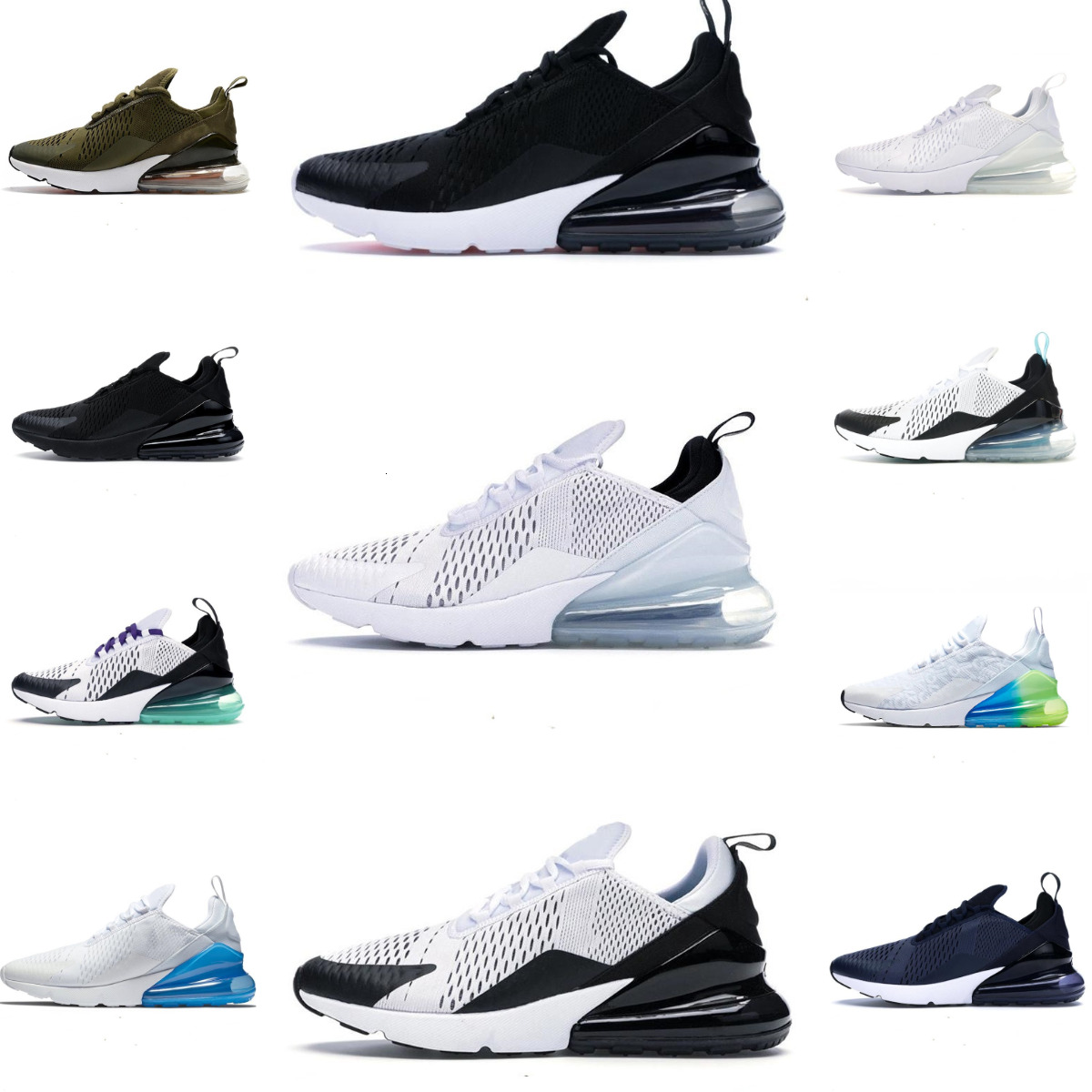 270 Trainers React 270S Casual Shoes Triple Black Core White Multi Dusty Cactus Atmosphere Anthracite Brown Jack Photo Blue Pack Men Women Sports Platform Sneakers