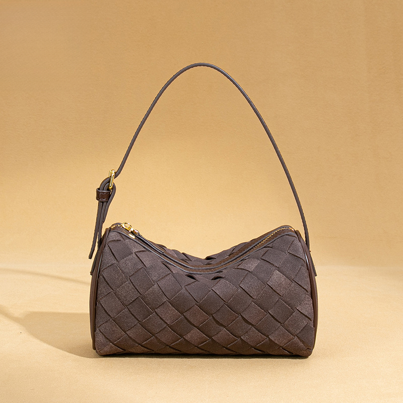 Luxury Brand Designer Bag Frosted New Handbag Suede Trendy Single Shoulder Underarm Bag Handwoven Crossbody Pillow Bag