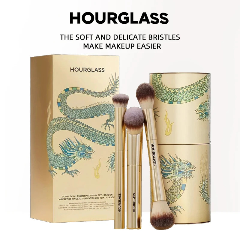 Hourglass Makeup Brush 3piece Foundation Brush Loose Powder Brush Concealer Brush Brush Cartridge 251015