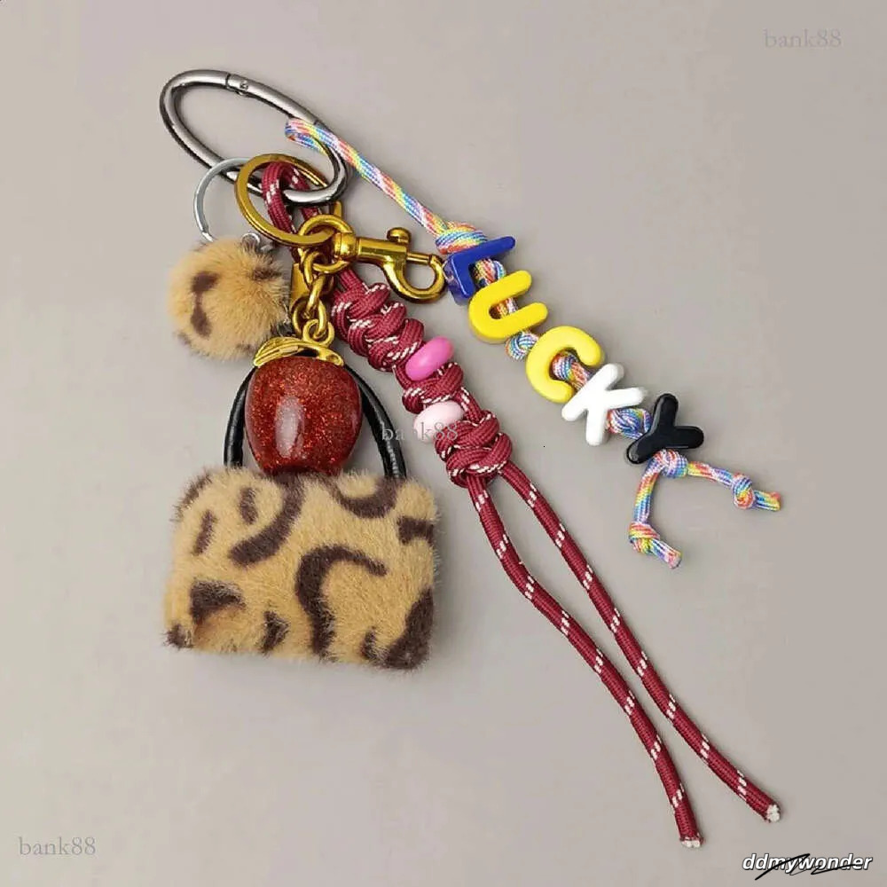 Lucky Delicious Red Cherry Fruits Charm Exquisite Key Chain For Women Men Girs Bag Purse Pendant Accessories Gift 250122 Ddmywonder