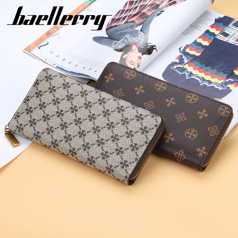 Luxury Brand Designer Bag Baellerry Women's Wallet Long Version Vintage Fashion Wallet Versatile Phone Bag Multifunctional Clutch