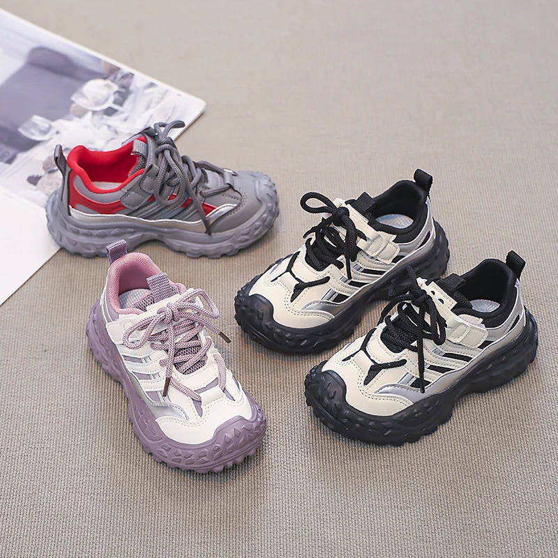 Childrens Sports Shoes For Spring and Autumn Breathable Running Shoes For Boys Korean Version Of Dad Shoes Kids Shoes 251017