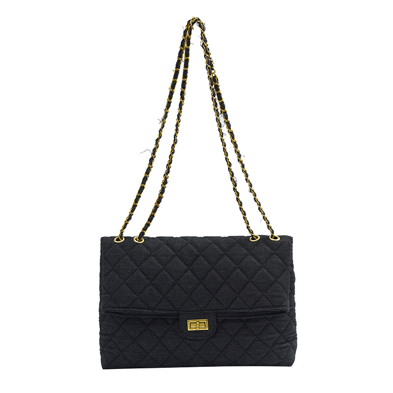 Free shipping designer Fashion Bags Large capacity women bag new fashionable chain bag denim single shoulder crossbody bag Exquisite Classic