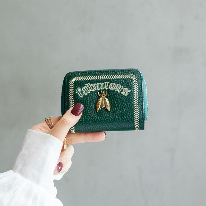 Luxury Brand Designer Bag High-End Little Bee Women's Card Holder Multi-Functional Large Capacity ID Card Clip Ins Small Exquisite Bank Card Hold